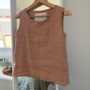 Not perfect linen Tank- almost apricot color